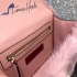 Valentino Rockstud Fur Bag 21cm pink